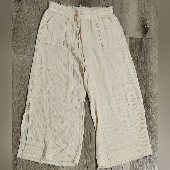 MELISSA NEPTON summer pants in beige clair Size M - Picture 3 of 8